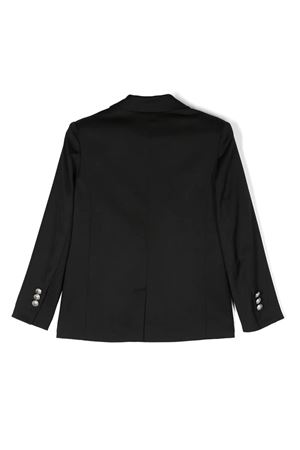 Black virgin wool jacket  BALMAIN PARIS KIDS | BS2P34I0089930AG